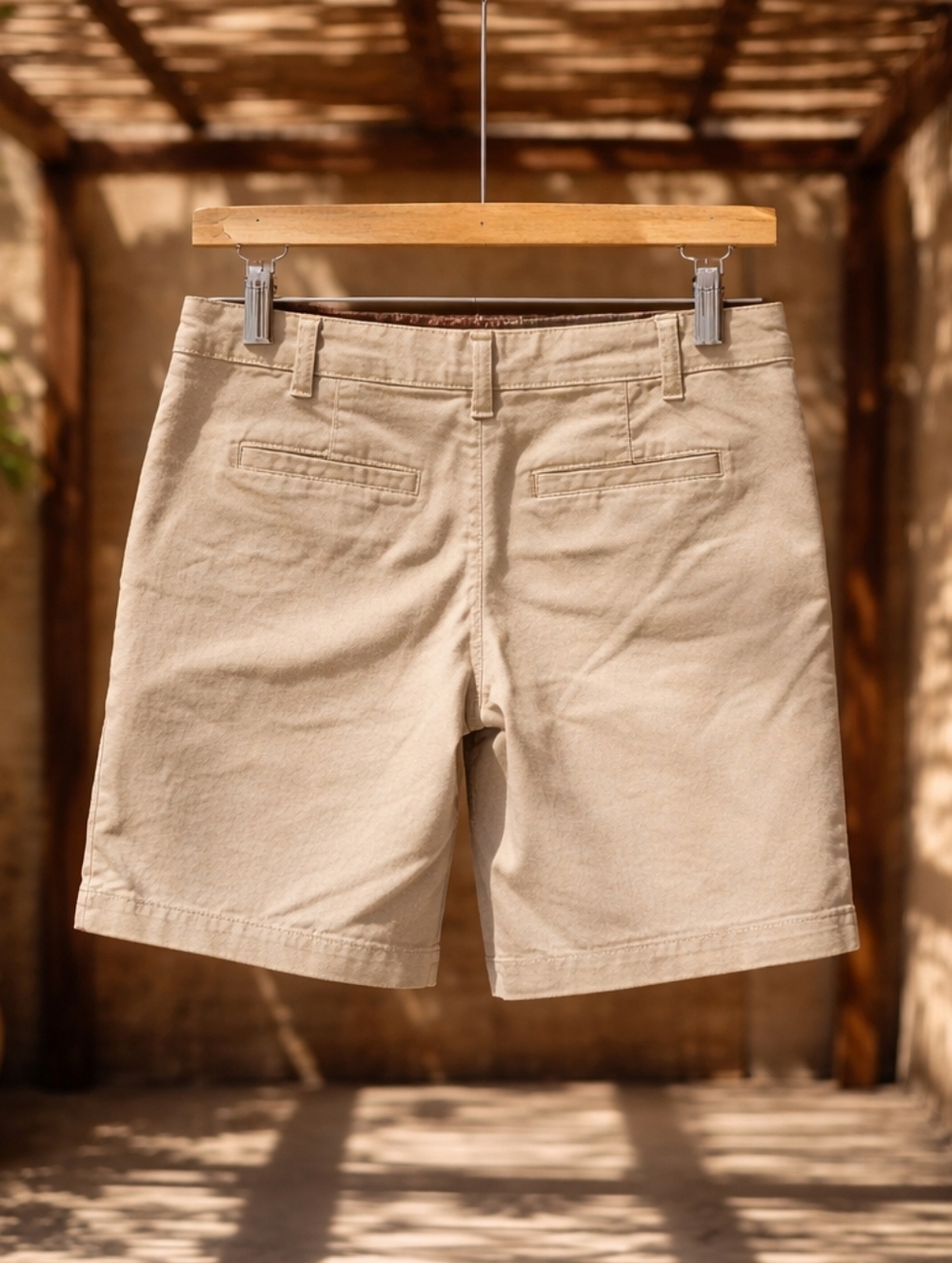 Aeropostale Classic Khaki Bermuda Shorts Size 6 - Picture 2 of 8